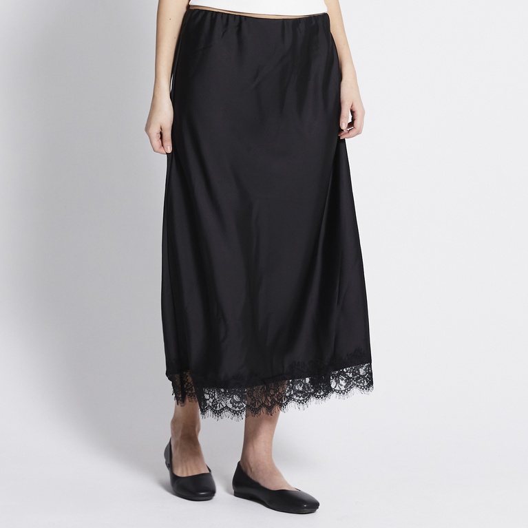 Lace satin skirt "Merielle"